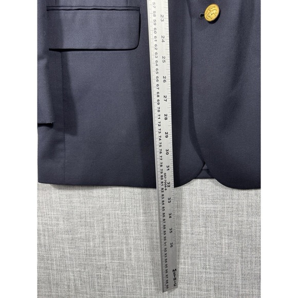 Brooks Brothers 346 Blazer 44 Navy Wool Gold Buttons Sport‎ Coat Jacket Mens 40 - Picture 6 of 12